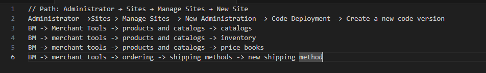 Defining Shipping Methods