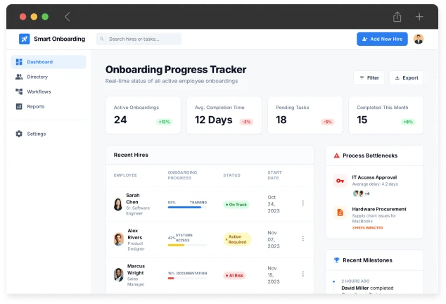 Onboarding Dashboard