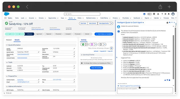 Real-Time Quote Validation